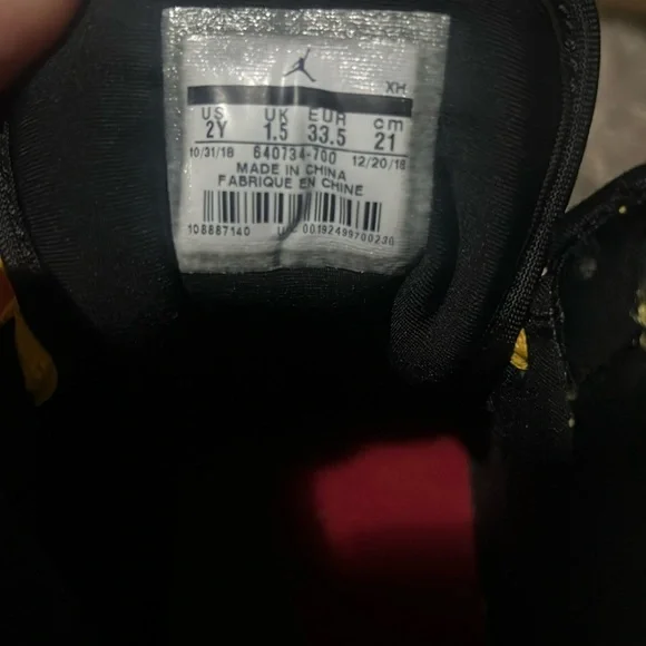 Kids preschool Jordan 1 mid University Gold size 2y - Picture 3 of 13